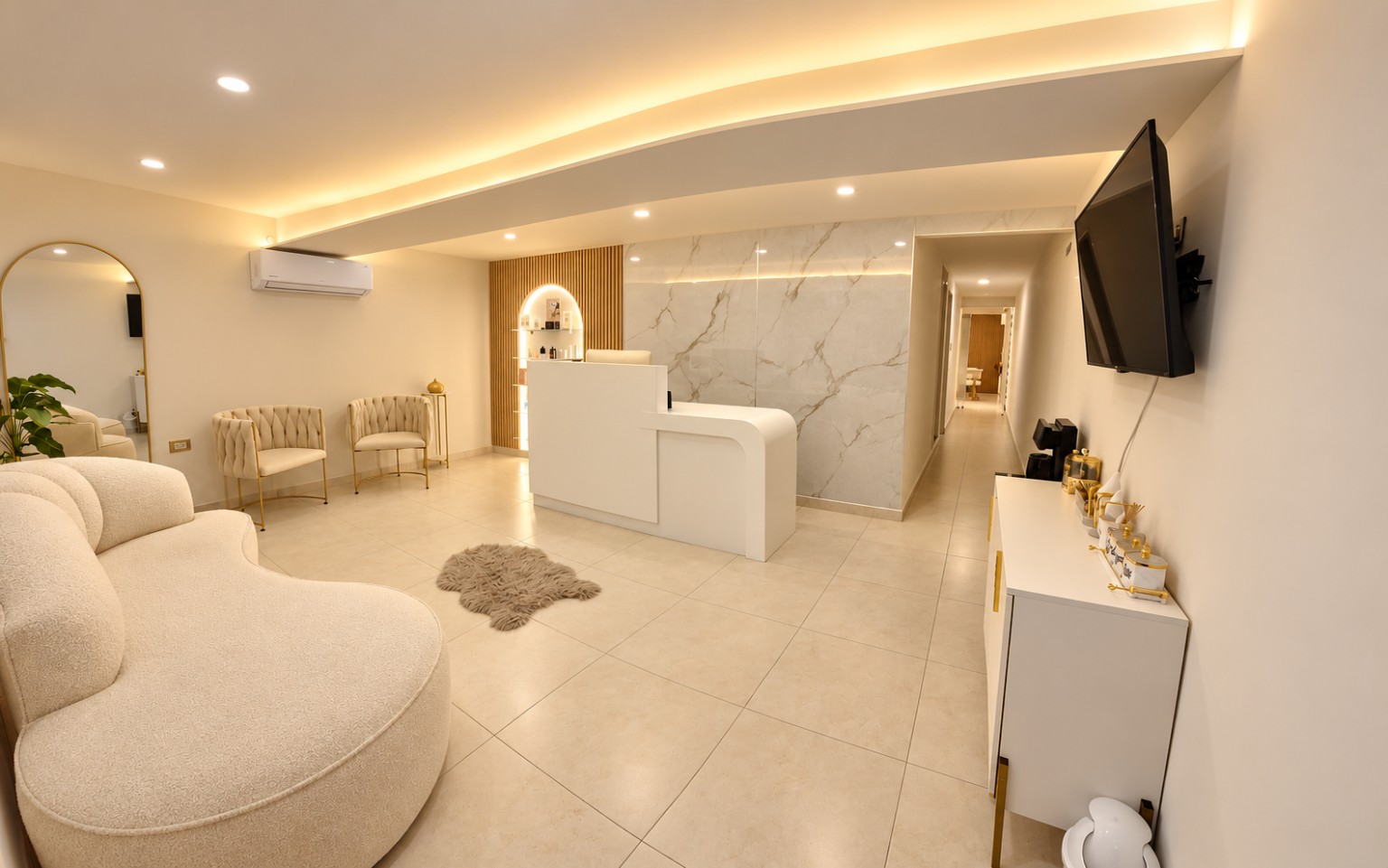 Recepción y sala de espera de Skin Beauty