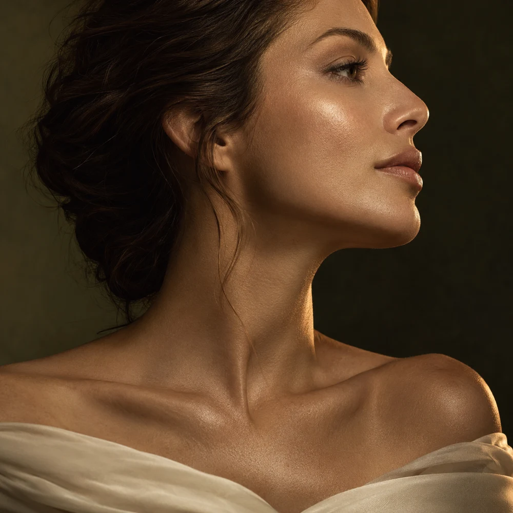 Imagen editorial ilustrativa del perfil facial para Endolyse